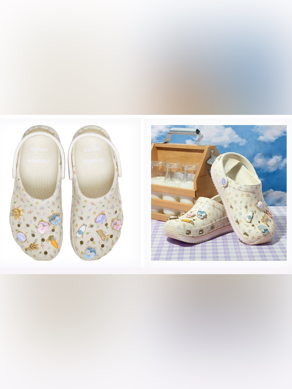Crocs x Florence by Mills Crocband™ Runner with Floral Charms - Picture 6 of 16